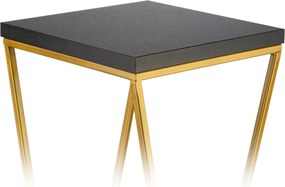 STOJAN NA KVETINÁČ LOFT7 40X24X24 CM ZLATÁ/ČIERNA