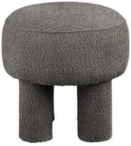 Tmavosivý ženilkový taburet Canberra – House Nordic