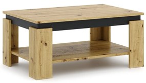Konferenční stolek Turia 90 cm dub artisan/černý