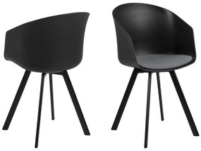 Dizajnová stolička Almanzo, čierna