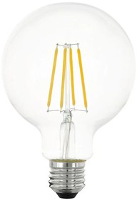 EGLO Stmievateľná LED žiarovka, E27, G95, 6W, 806lm, teplá biela