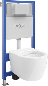 Mexen Fenix Slim, podomietkový modul a závesné WC Carmen, biela, 6103388XX00