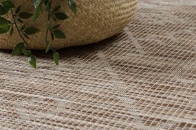 Koberec šnúrkový SIZAL PATIO ploské tkanie 3077 Boho - prírodný / béžový