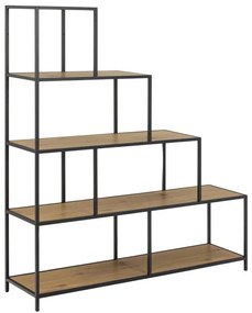 Knižnica SARON dub/čierna