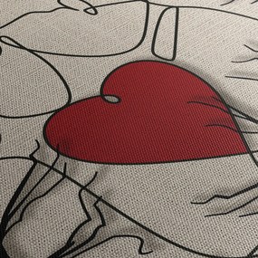 Obraz - Zamilovaný pár (120x50 cm)