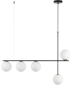 Luster na lanku SILIA 5xG9/12W/230V čierna