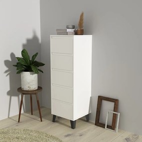 Komoda BOGAN 5S40, biela