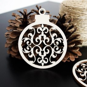 SENTOP | Vianočné ozdoby z dreva a plastu, Vianočné dekorácie drevené , drevené doplnky PR0094-Christmas decorations