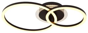 Globo 48039-30 - LED stropné svietidlo LORETTA LED/30W/230V pr. 33x50 cm čierne