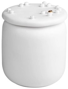 Biela porcelánová dóza na kávu COFFEE BEANS
