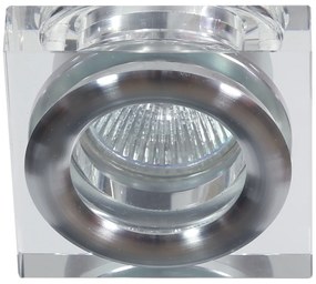 CLX Podhľadové stropné osvetlenie CELLU, 1xMR16, 50W, 8x8cm, hranaté, číre