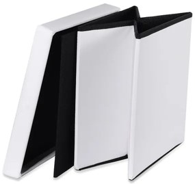 Skladacia taburetka L biela