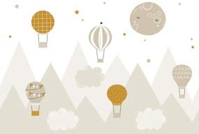 Fototapeta - Jemné balóny, ilustrácie (147x102 cm)