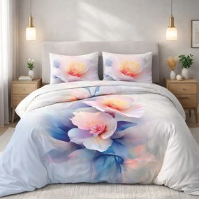 SATÉNOVÉ OBLIEČKY SATYNLOVE PREMIUM 140X200 CM, 1KS 70X80 CM KVETY