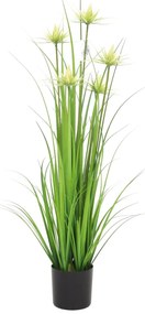 Zelená umelá tráva v kvetináči Lotos 90cm