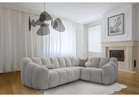 Svetlosivá rohová pohovka (pravý roh/do L) Shell – Miuform