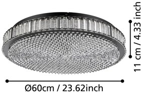 Eglo 390249 - LED Stmievateľné stropné svietidlo BALPARDA LED/52,4W/230V 4000K