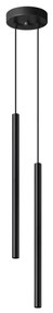 Sollux SL.1304 - Luster na lanku PASTELO 2xG9/8W/230V čierna SL.1304