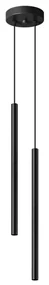 Sollux SL.1304 - Luster na lanku PASTELO 2xG9/8W/230V čierna SLX1007