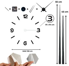 Moderné nalepovacie nástenné hodiny | SENTOP 12S026