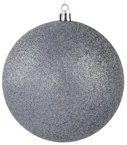 VIANOČNÁ BANKA NA STROMČEK SADA 4 KS (FI) 10 CM SIVÁ