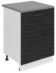Kuchynská skrinka Belini Premium Full Version spodná 60 cm eben kráľovský s pracovnou doskou