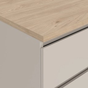 Krémovobiela komoda 154x76x50 cm Naia – Tvilum
