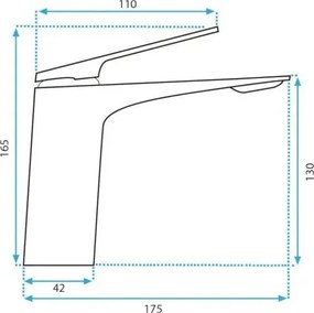 REA-B1178 - Umývadlová batéria AVALON 16,5 cm lesklý chróm