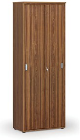 Kancelárska skriňa so zasúvacími dverami PRIMO WOOD, 800 x 420 x 2128 mm, orech