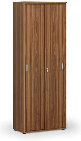 Kancelárska skriňa so zasúvacími dverami PRIMO WOOD, 800 x 420 x 2128 mm, orech