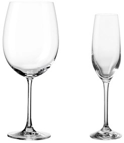 Poháre na červené víno a šampanské set 8 ks – Glas Lunasol META Glass - W0101