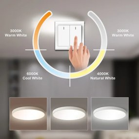 Brilagi - LED Stropné svietidlo POOL LED/60W/230V 3000/4500/6000K 50 cm biela