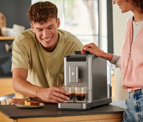 »Esperto2 Caffè« plnoautomatický kávovar, Titanium Silver