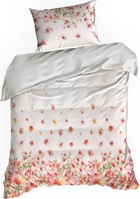 SATÉNOVÉ OBLIEČKY SPRING 01 200X220 CM, 2KS 70X80 CM KVETY