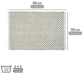 Béžová textilná kúpeľňová predložka 50x80 cm Covelo – Wenko