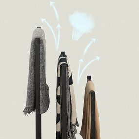 Vešiak na uteráky Vasagle Leon hnedý/čierny