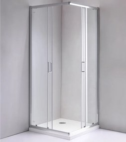 BPS-koupelny Štvorcový sprchový kút KZ93D 70x70 chróm/transparent - bez vaničky