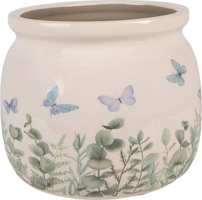 Dekoratívny obal na kvetináč Butterflies Home M - Ø 16*13 cm
