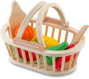 Drevený košík na krájanie ovocia 9 ks RK-870 Ricokids