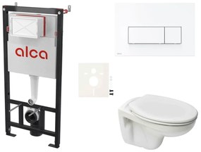 Cenovo zvýhodnený závesný WC set Alca do ľahkých stien / predstenová montáž + WC S-Line S-line Pre SIKOASP7