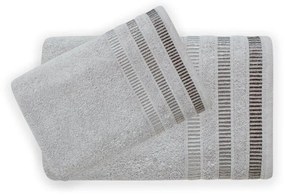 Bavlnený uterák Sagitta 70x140 cm strieborný