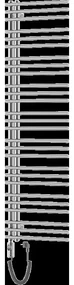 Mexen Neptun elektrický ohrievač 1600 x 500 mm, 600 W, chróm - W101-1600-500-2600-01