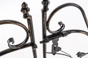 Pergola na popínavé rastliny GS22232 s bránkou - Bronzová