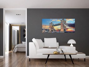 Obraz - Tower Bridge, Londýn, Anglicko (120x50 cm)