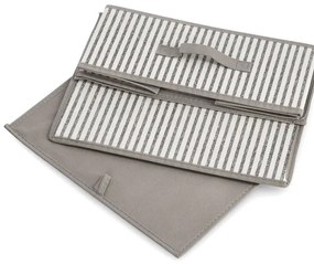 Pevný úložný box na oblečenie, na textil, pod posteľ, prúžok, 38x29x16cm