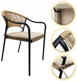 Záhradná stolička PORTO - béžová