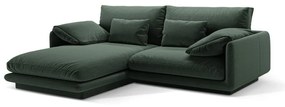 Tmavozelená rohová pohovka (ľavý roh) Torino – Micadoni Home