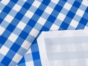 Biante Dekoračný záves TF-070 Modro-biela kocka 140x250 cm