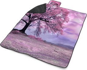 Sablio Plážová deka Ružový strom: 200x140 cm