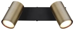 Globo 57911-2M - Bodové svietidlo ROBBY 2xGU10/35W/230V čierna/mosadz
